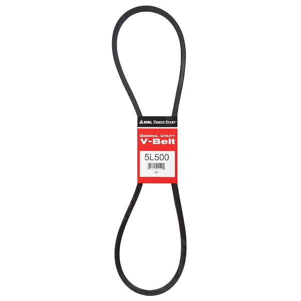 Mbl Mitsuboshi FHP General Utility V-Belt 0.63 in. W X 50 in. L For Fractional Horsepower Motors 5L500A - main